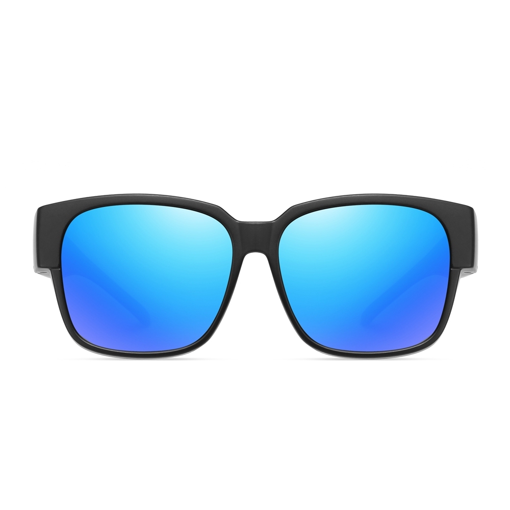 Wholesale Men's Lightweight Square Fitover Polarized Sunglass that Fit Over Prescription Glasses for Fishing Womens Driving Cover Over sunglasses