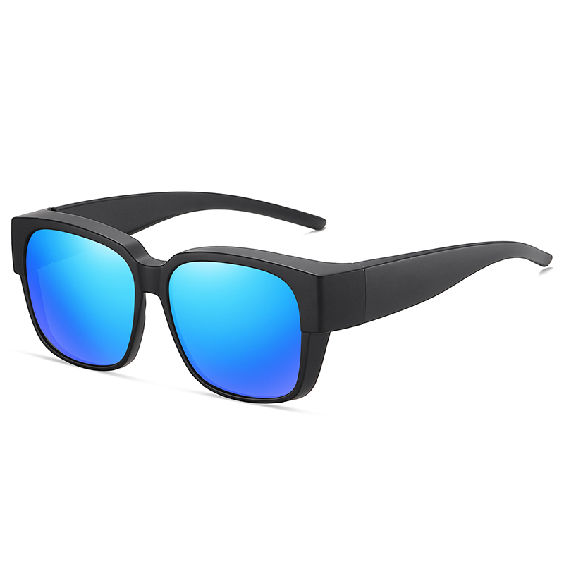 Wholesale Men's Lightweight Square Fitover Polarized Sunglass that Fit Over Prescription Glasses for Fishing Womens Driving Cover Over sunglasses