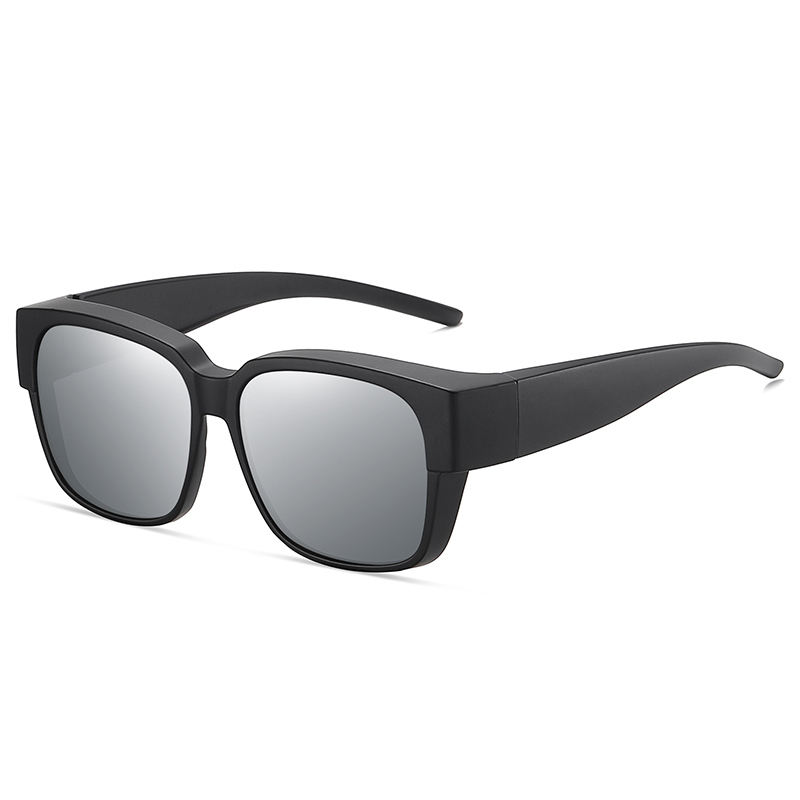 Wholesale Men's Lightweight Square Fitover Polarized Sunglass that Fit Over Prescription Glasses for Fishing Womens Driving Cover Over sunglasses
