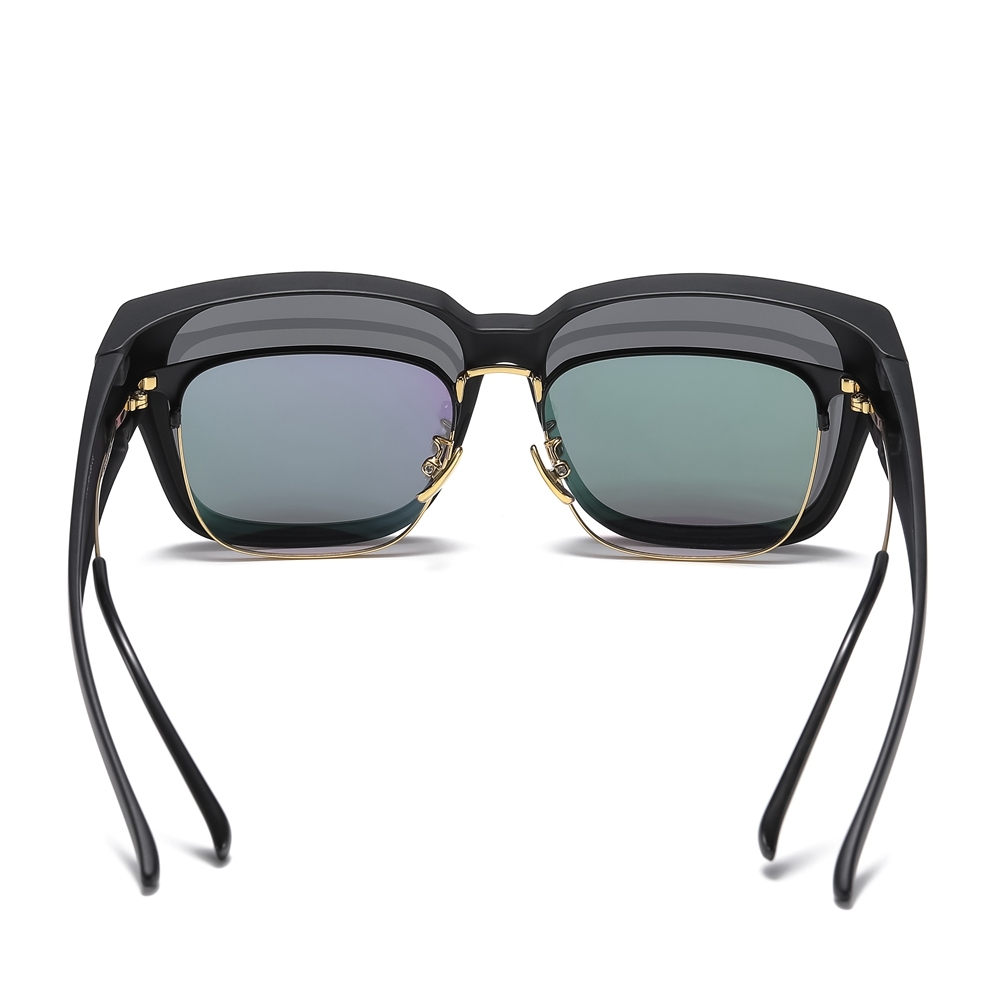 Wholesale Men's Lightweight Square Fitover Polarized Sunglass that Fit Over Prescription Glasses for Fishing Womens Driving Cover Over sunglasses