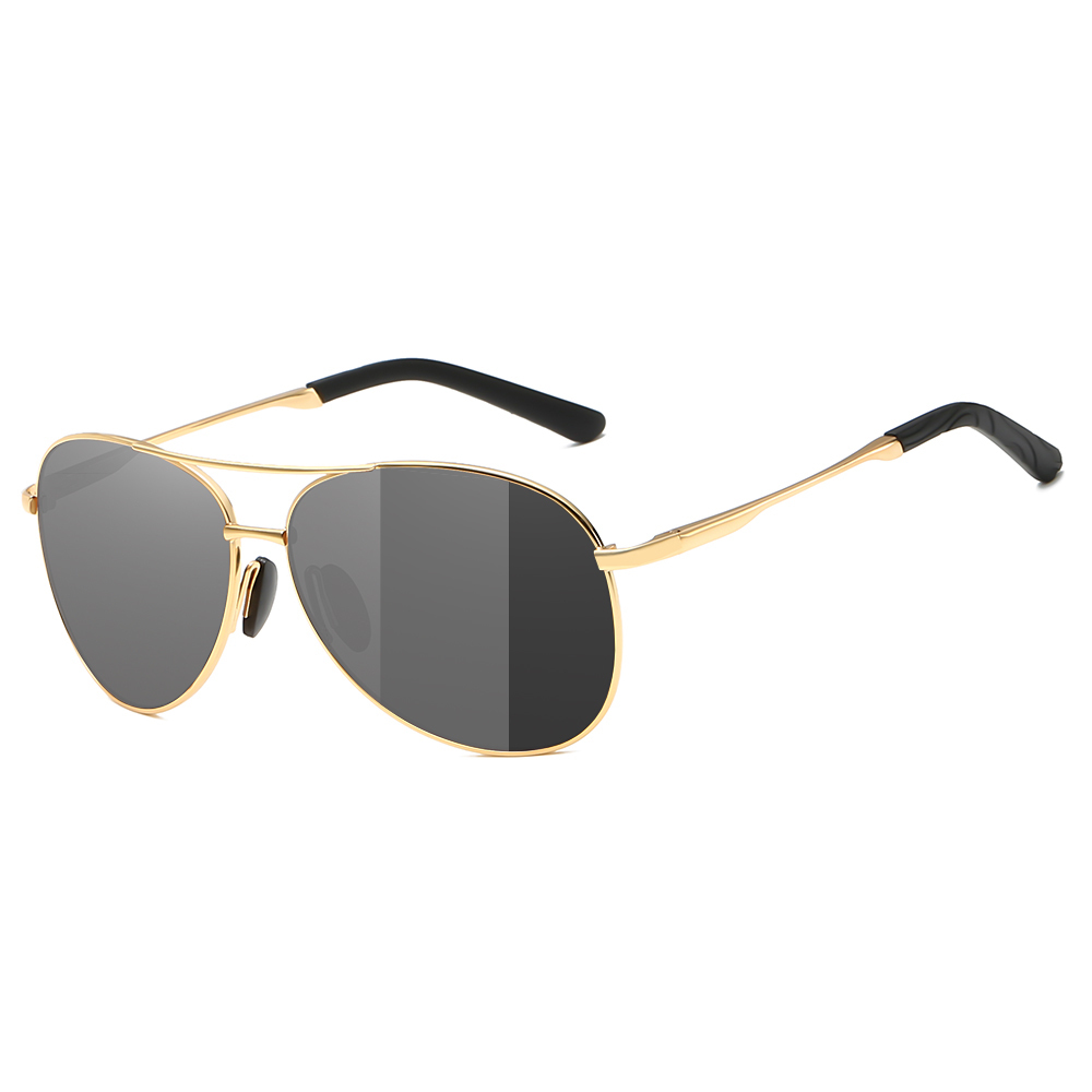 Custom Women's Metal Frame Aviator Polarized Sunglasses for Men Driving Car with Photochromic Lenses that Change from Light to Dark Wholesale