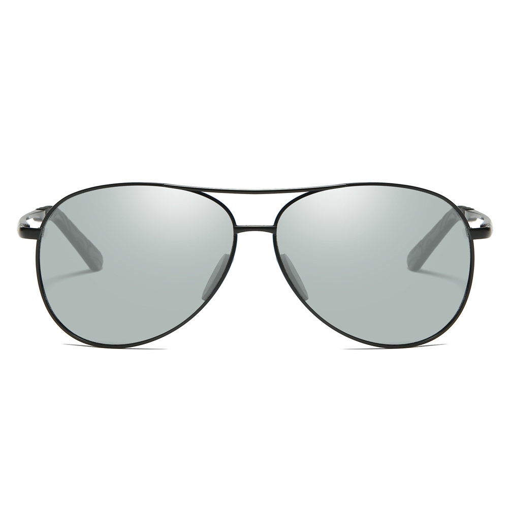 Custom Women's Metal Frame Aviator Polarized Sunglasses for Men Driving Car with Photochromic Lenses that Change from Light to Dark Wholesale