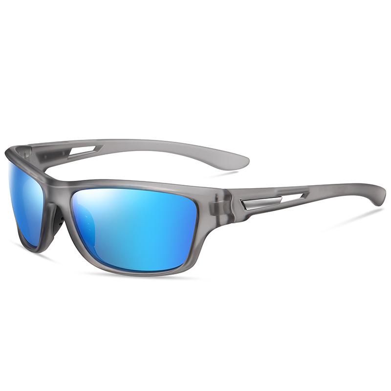 Custom Plastic Curve Sport Sunglasses for Men's Multi Color Wraparound Running Glasses Anti-glare Polarized Fishing Sunglass Wholesale Online