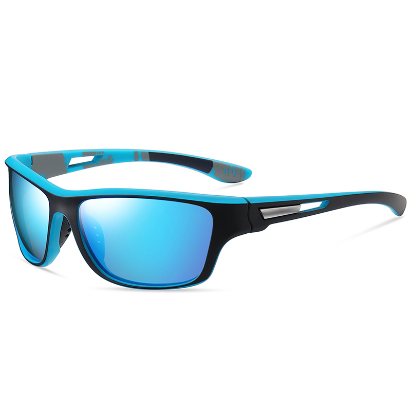 Custom Plastic Curve Sport Sunglasses for Men's Multi Color Wraparound Running Glasses Anti-glare Polarized Fishing Sunglass Wholesale Online