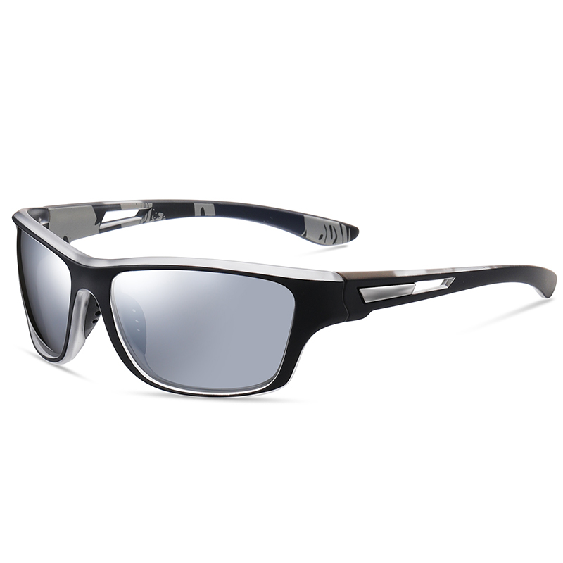 Custom Plastic Curve Sport Sunglasses for Men's Multi Color Wraparound Running Glasses Anti-glare Polarized Fishing Sunglass Wholesale Online