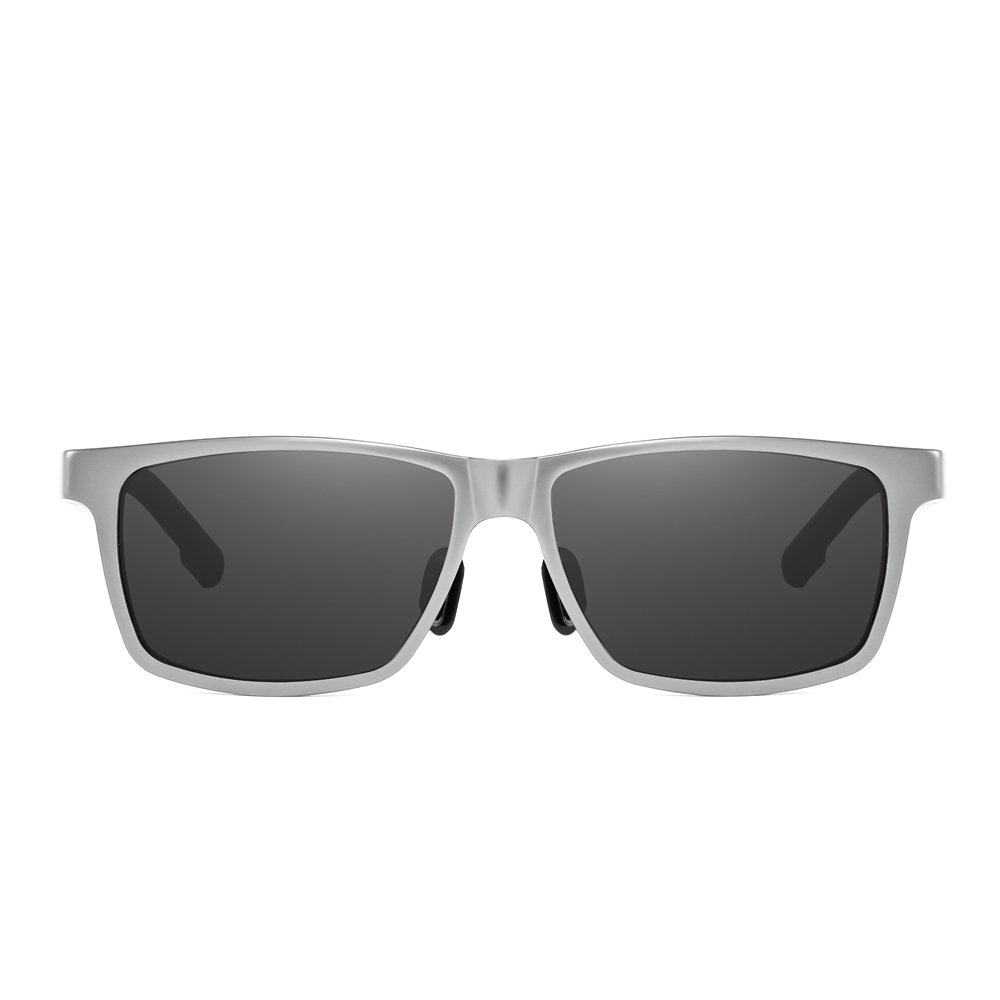 Wholesale Men's Awesome Business Casual Sunglasses Custom Aluminum Metal Wayfarer Sunglass for Daily Use Lifestyle Square Polarized Glasses