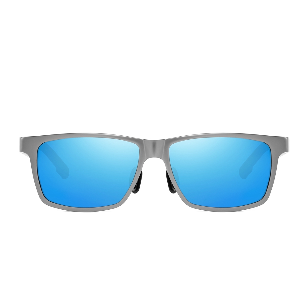 Wholesale Men's Awesome Business Casual Sunglasses Custom Aluminum Metal Wayfarer Sunglass for Daily Use Lifestyle Square Polarized Glasses