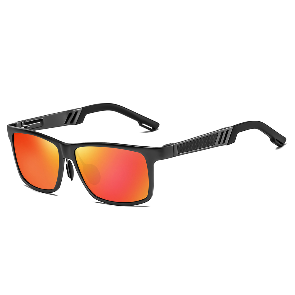 Wholesale Men's Awesome Business Casual Sunglasses Custom Aluminum Metal Wayfarer Sunglass for Daily Use Lifestyle Square Polarized Glasses