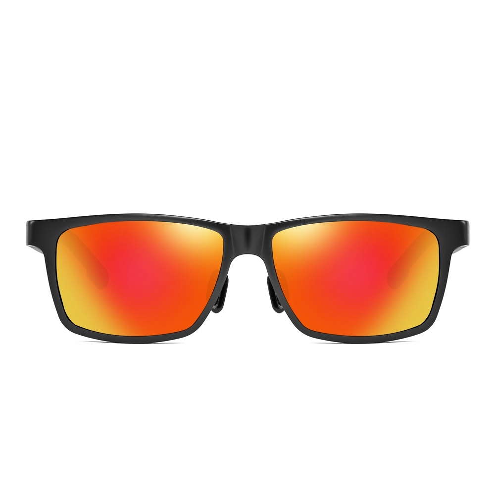 Wholesale Men's Awesome Business Casual Sunglasses Custom Aluminum Metal Wayfarer Sunglass for Daily Use Lifestyle Square Polarized Glasses