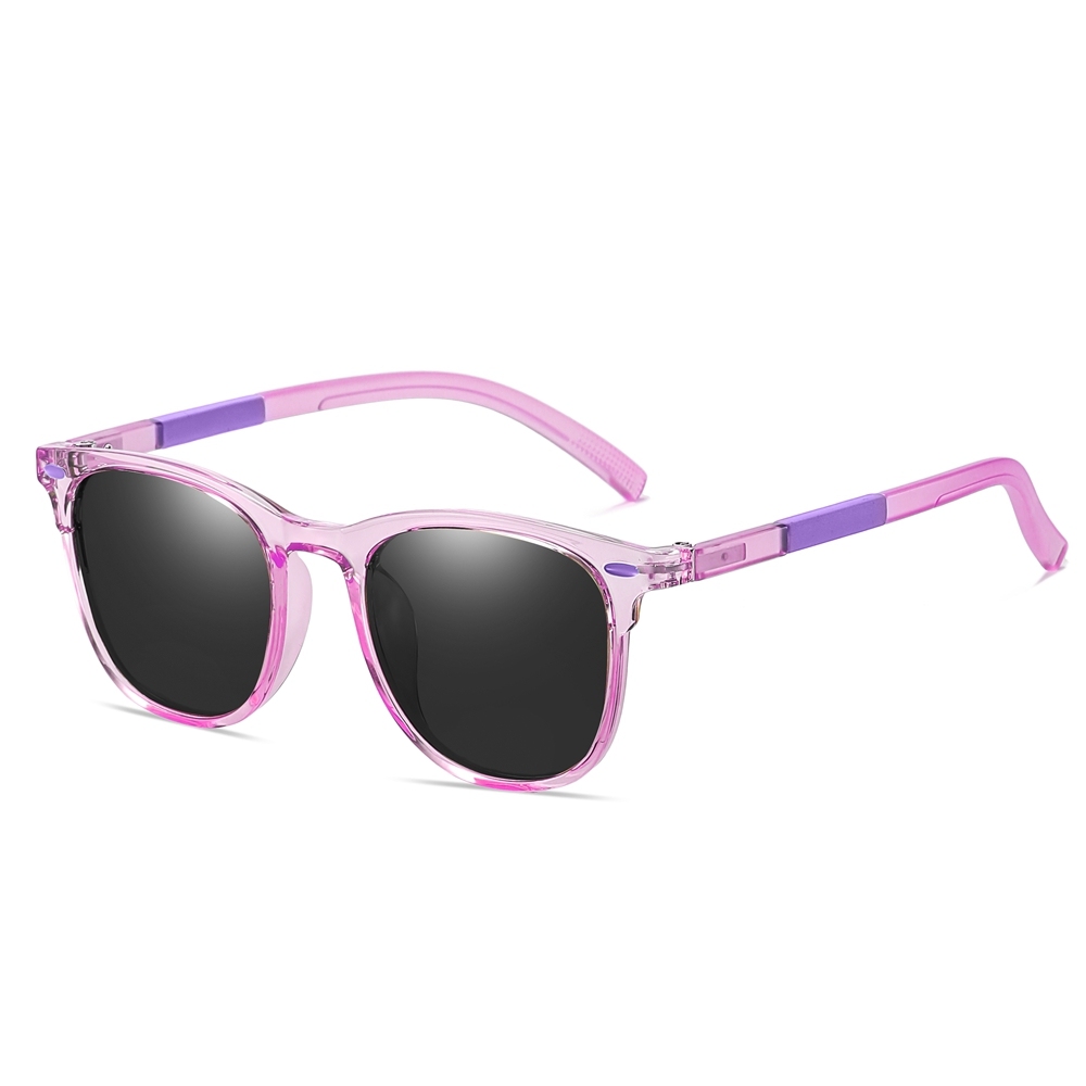 Customised Children's Cute Wayfarer Sunglass for Boys Girls Unbreakable TR90 Square Sunglasses Kids UV Protection Polarized Sun Glasses Bulk Buy