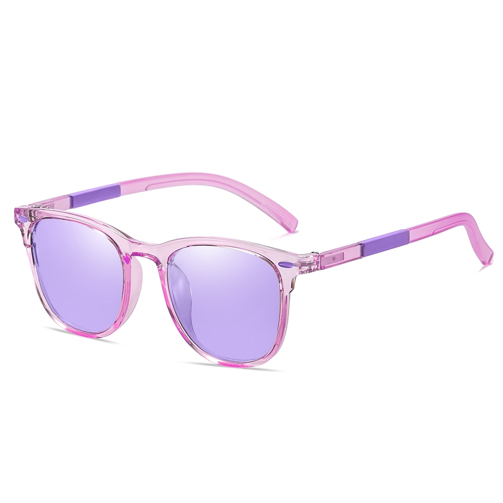 Customised Children's Cute Wayfarer Sunglass for Boys Girls Unbreakable TR90 Square Sunglasses Kids UV Protection Polarized Sun Glasses Bulk Buy