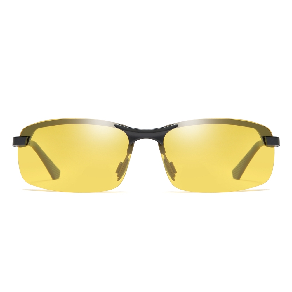 Custom Metal Sport Semi-rimless Polarized Sunglass for Men's Mountain Hiking Sun Glasses Active Lifestyle Sunglasses with Aluminum Arms Online Bulk