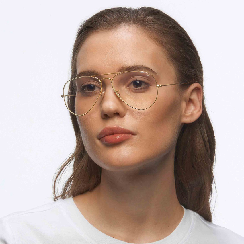 Wholesale Clear Photochromic Pilot Sunglasses for All Day Use Non-prescription Glasses with Transition Lenses RB3025 Aviator Evolve Everglasses
