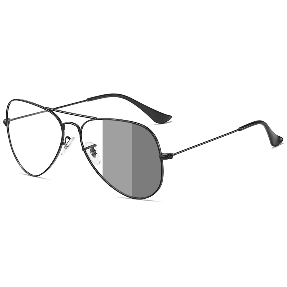 Wholesale Clear Photochromic Pilot Sunglasses for All Day Use Non-prescription Glasses with Transition Lenses RB3025 Aviator Evolve Everglasses