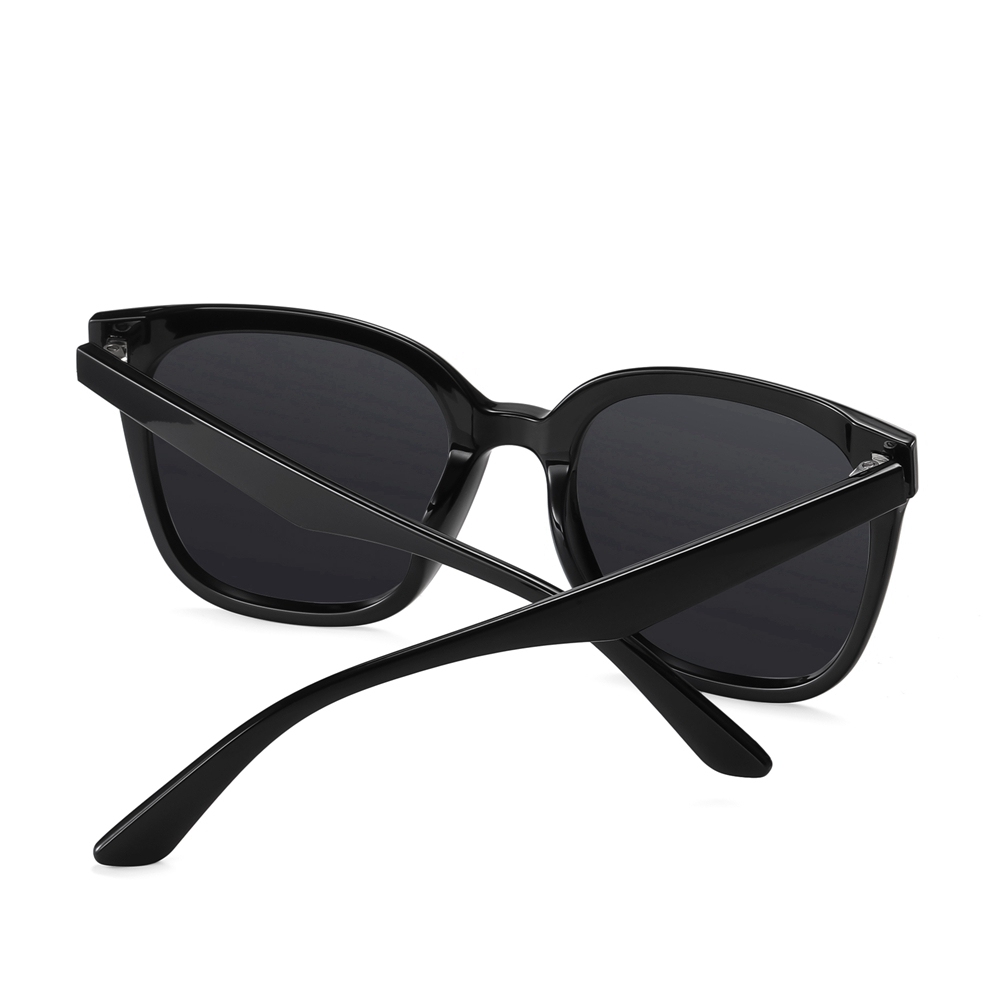 Custom Logo Trending Korean Style GM Rick Replica Sunglasses for Men Women TR90 Oversized Square Flatba Frame 3 Circular Pins on Flat Nylon Lenses