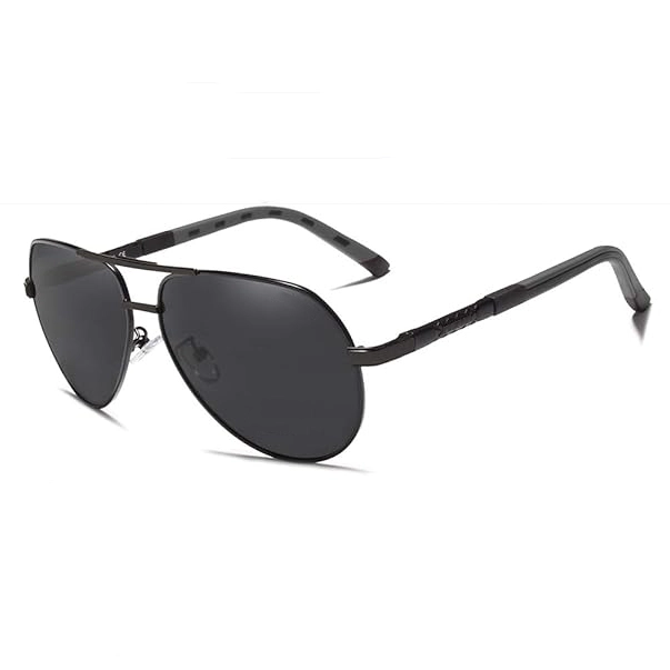 Readystock Custom Engraved Sunglasses Bulk Mens Oversized Aviator Metal Sunglass Two Tone Frame Polarized Driving Glasses