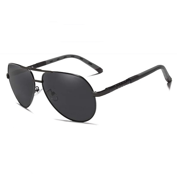 Readystock Custom Engraved Sunglasses Bulk Mens Oversized Aviator Metal Sunglass Two Tone Frame Polarized Driving Glasses