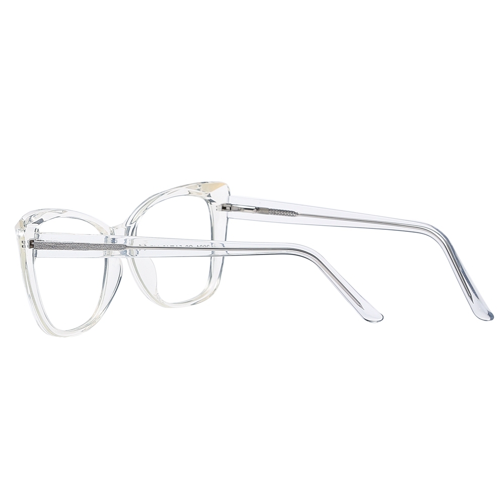Custom Square Cat Eye Non-prescription Clear Glasses with Blue Light Filter for Women Aesthetic Eyewear Fashionable Fake Eyeglasses Wholesale