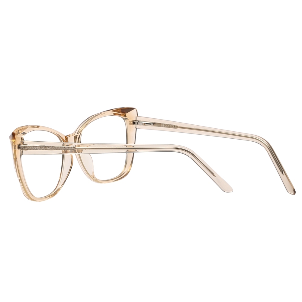 Custom Square Cat Eye Non-prescription Clear Glasses with Blue Light Filter for Women Aesthetic Eyewear Fashionable Fake Eyeglasses Wholesale