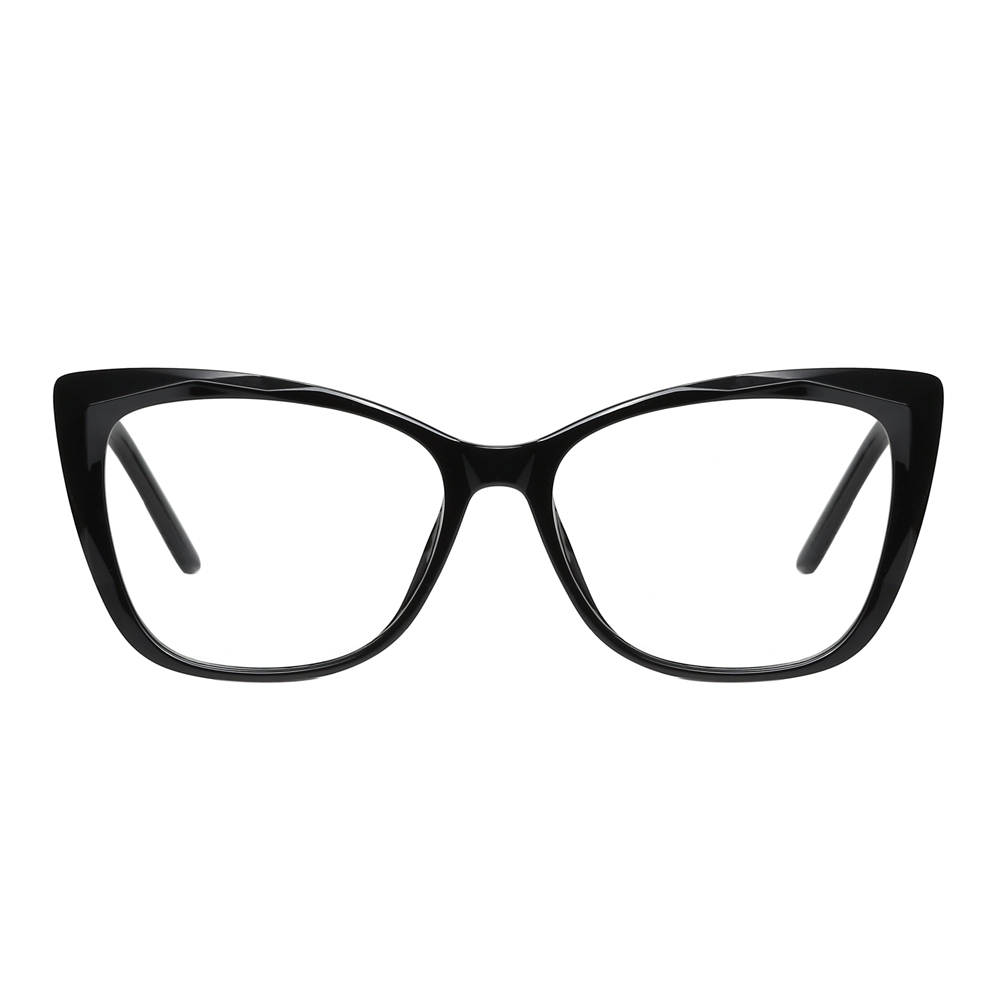 Custom Square Cat Eye Non-prescription Clear Glasses with Blue Light Filter for Women Aesthetic Eyewear Fashionable Fake Eyeglasses Wholesale