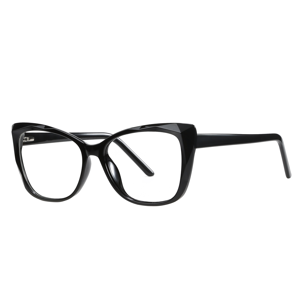 Custom Square Cat Eye Non-prescription Clear Glasses with Blue Light Filter for Women Aesthetic Eyewear Fashionable Fake Eyeglasses Wholesale