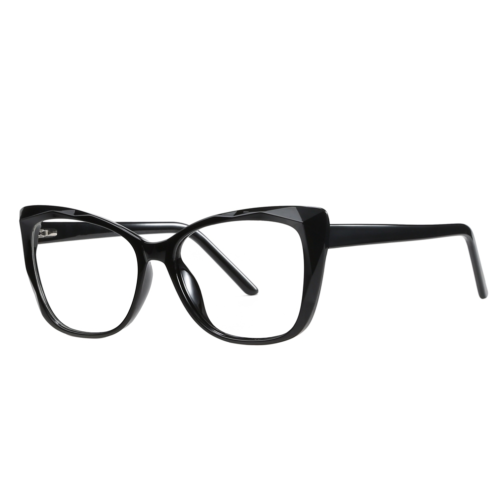 Custom Square Cat Eye Non-prescription Clear Glasses with Blue Light Filter for Women Aesthetic Eyewear Fashionable Fake Eyeglasses Wholesale