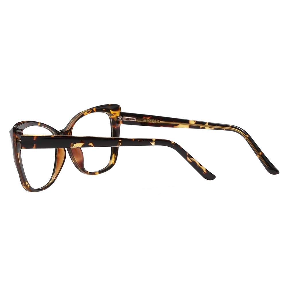 Custom Square Cat Eye Non-prescription Clear Glasses with Blue Light Filter for Women Aesthetic Eyewear Fashionable Fake Eyeglasses Wholesale