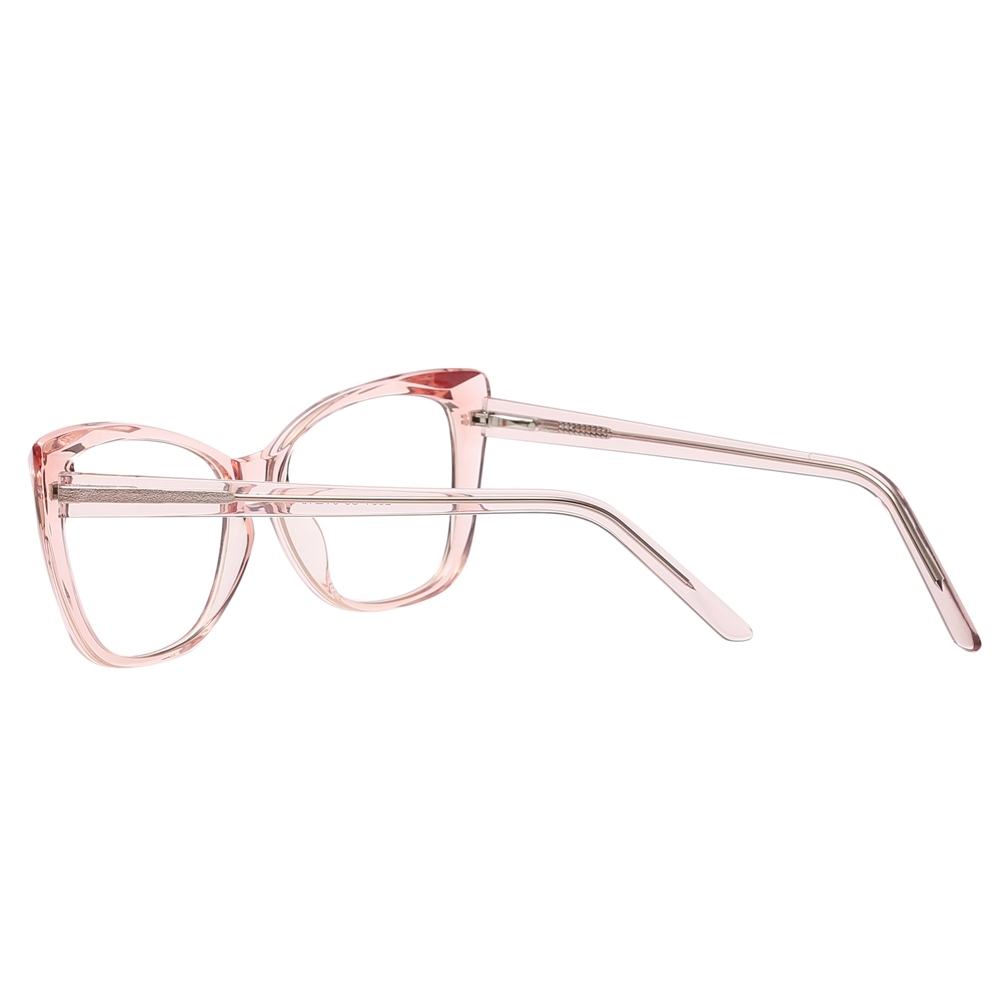 Custom Square Cat Eye Non-prescription Clear Glasses with Blue Light Filter for Women Aesthetic Eyewear Fashionable Fake Eyeglasses Wholesale