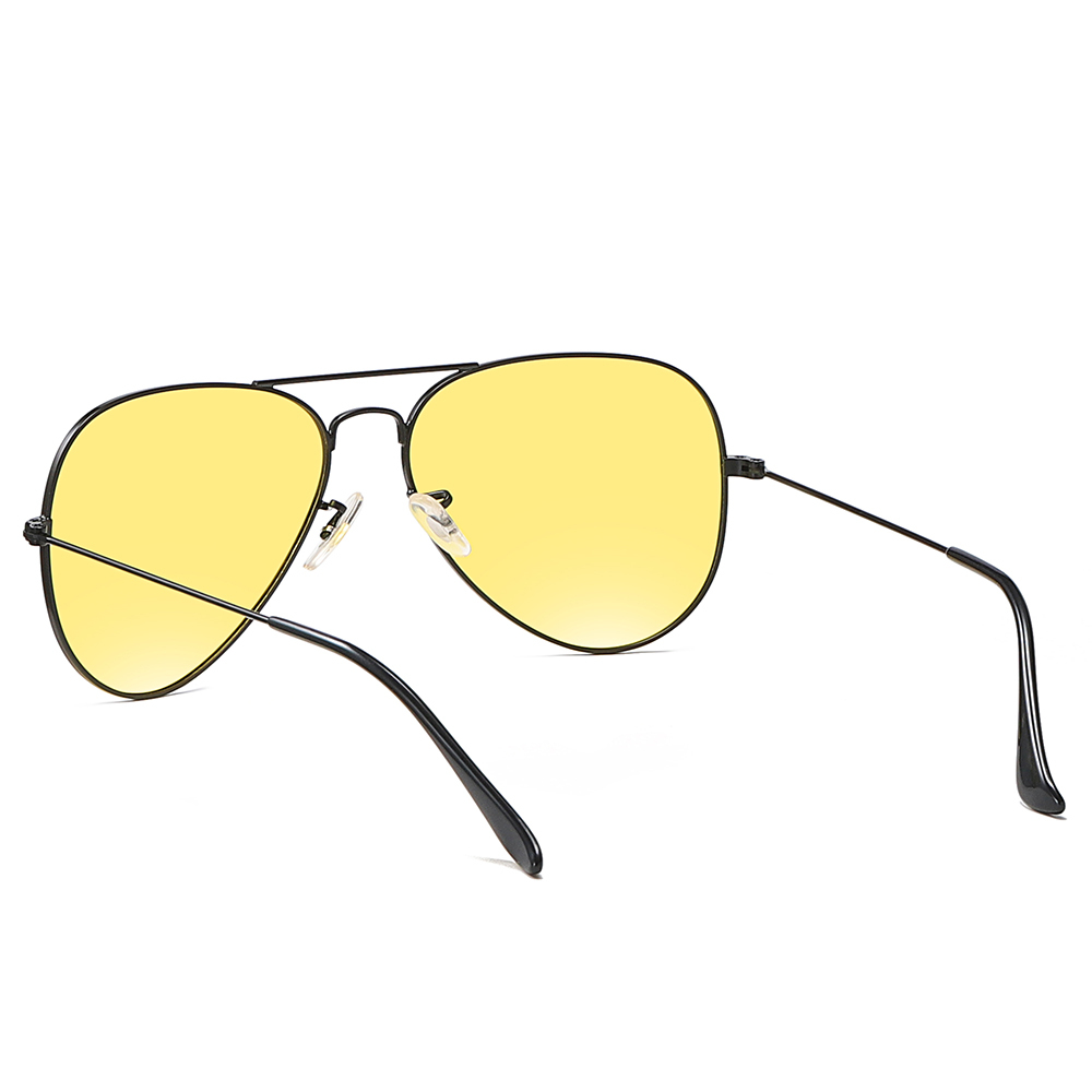 Wholesale Unisex Day and Night Anti Glare Glasses for Men Women with Light Responsive Lenses Aviator Metal Photochromic Driving Eyeglasses Online