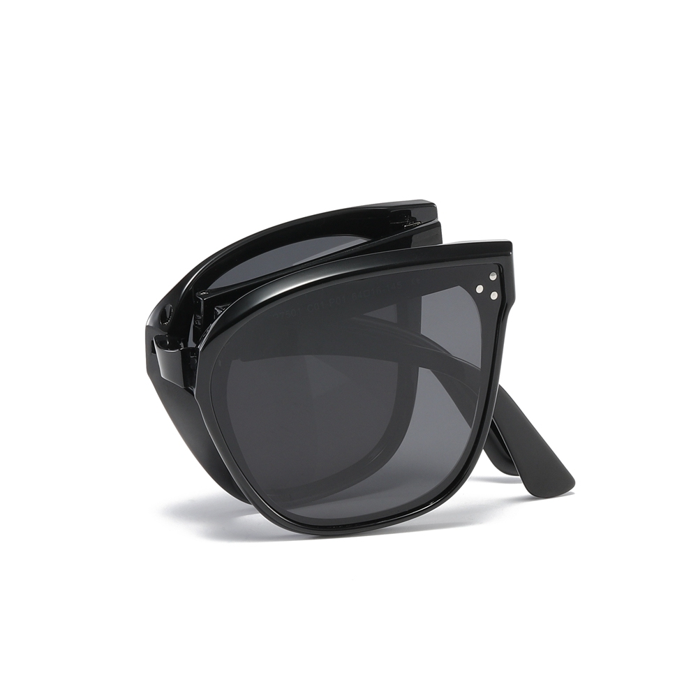 Custom Korea Popular Sunglasses Trendy Brand GM Rick Folding Polarised Glasses for Men Women Ultralight Oversized Square Foldable Sunglass