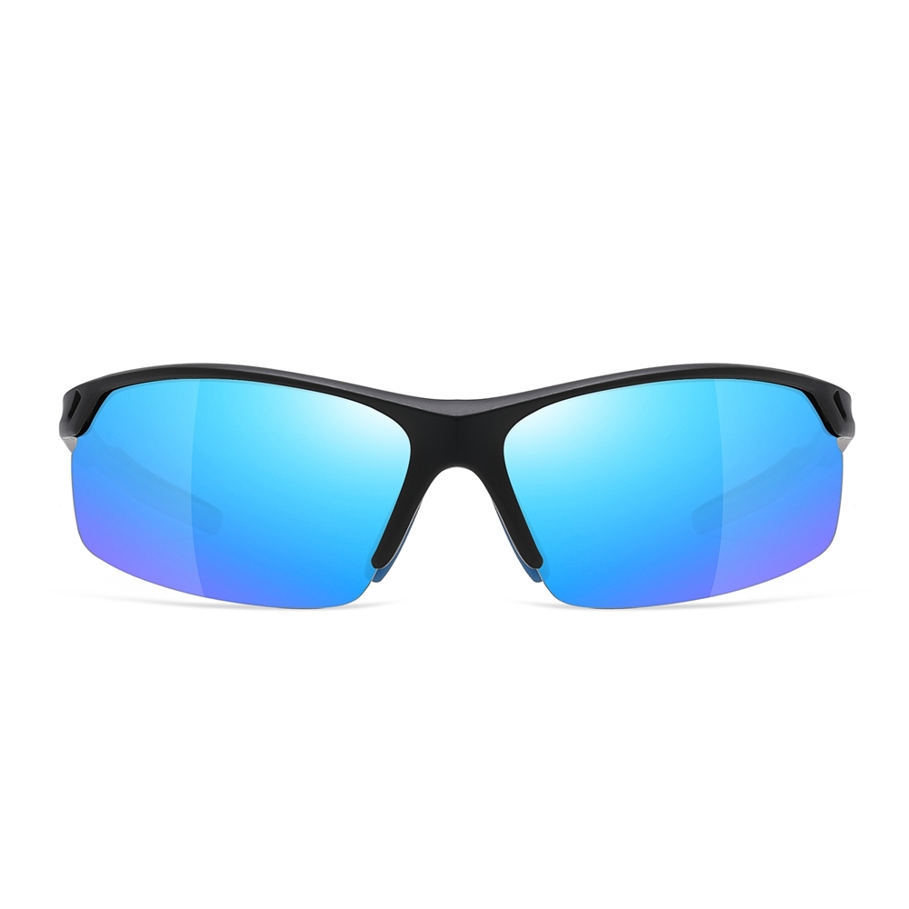 Custom Unisex TR90 Plastic Sport Performance Sunglasses for Women Men Half Frame Wrap Running Glasses Athletic Polarized Sunglass Wholesale