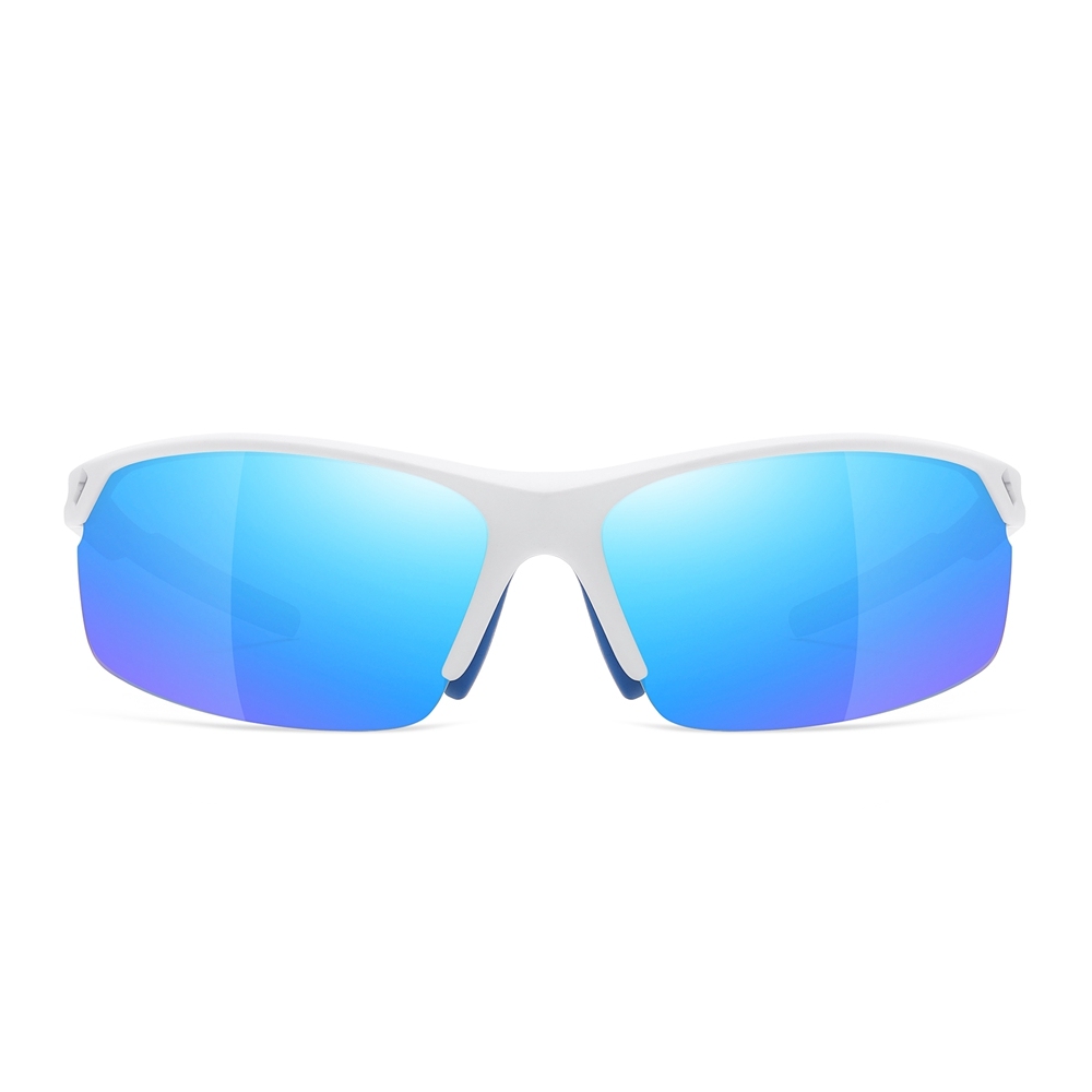 Custom Unisex TR90 Plastic Sport Performance Sunglasses for Women Men Half Frame Wrap Running Glasses Athletic Polarized Sunglass Wholesale