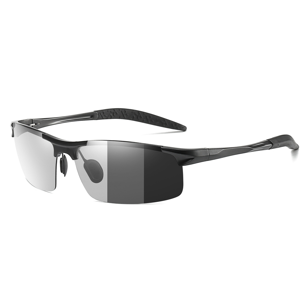 Custom Brand Aluminum Photochromic Polarized Sports Sunglasses for Men's Lightweight Golf Eyewear Transition Lenses Hiking Sun Glasses Wholesale