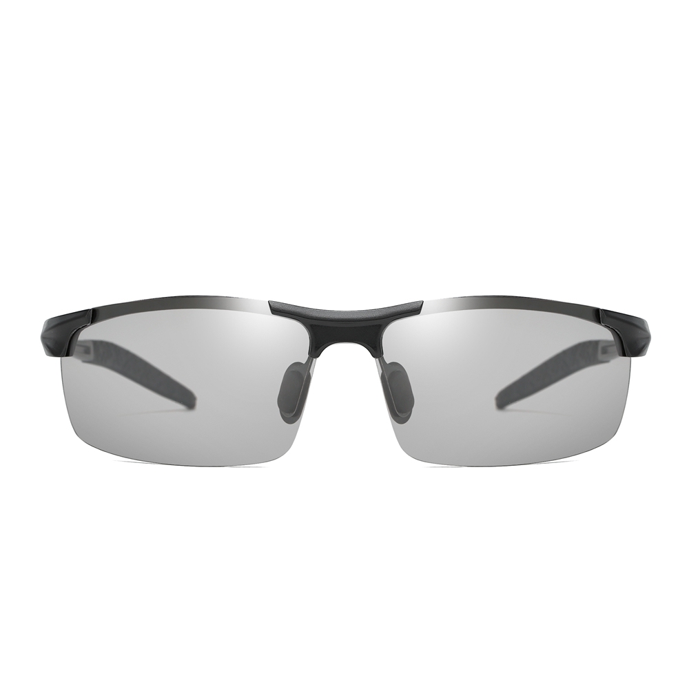 Custom Brand Aluminum Photochromic Polarized Sports Sunglasses for Men's Lightweight Golf Eyewear Transition Lenses Hiking Sun Glasses Wholesale