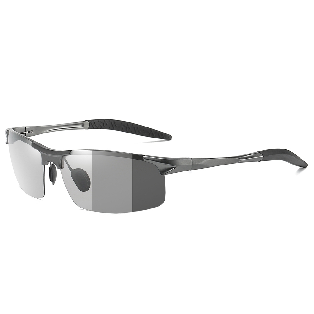 Custom Brand Aluminum Photochromic Polarized Sports Sunglasses for Men's Lightweight Golf Eyewear Transition Lenses Hiking Sun Glasses Wholesale