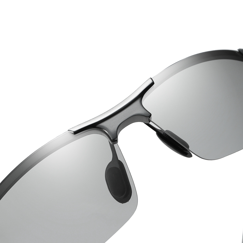 Custom Brand Aluminum Photochromic Polarized Sports Sunglasses for Men's Lightweight Golf Eyewear Transition Lenses Hiking Sun Glasses Wholesale
