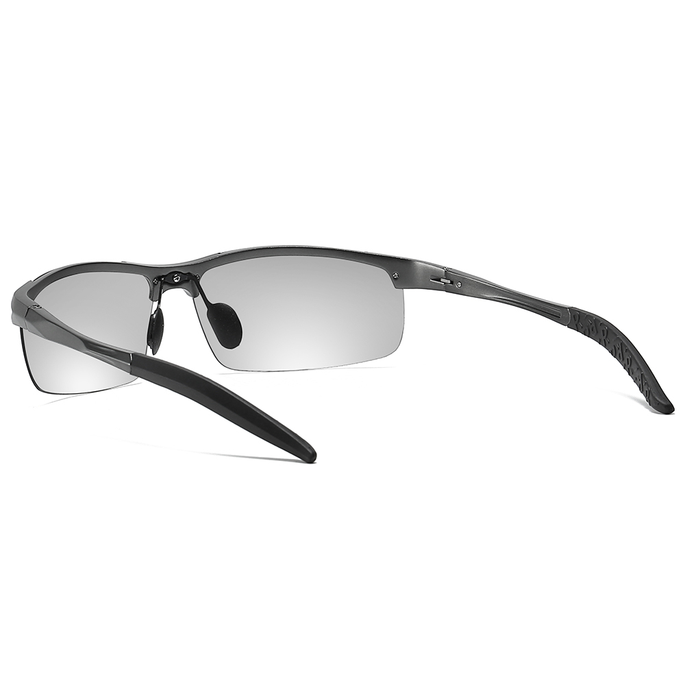 Custom Brand Aluminum Photochromic Polarized Sports Sunglasses for Men's Lightweight Golf Eyewear Transition Lenses Hiking Sun Glasses Wholesale