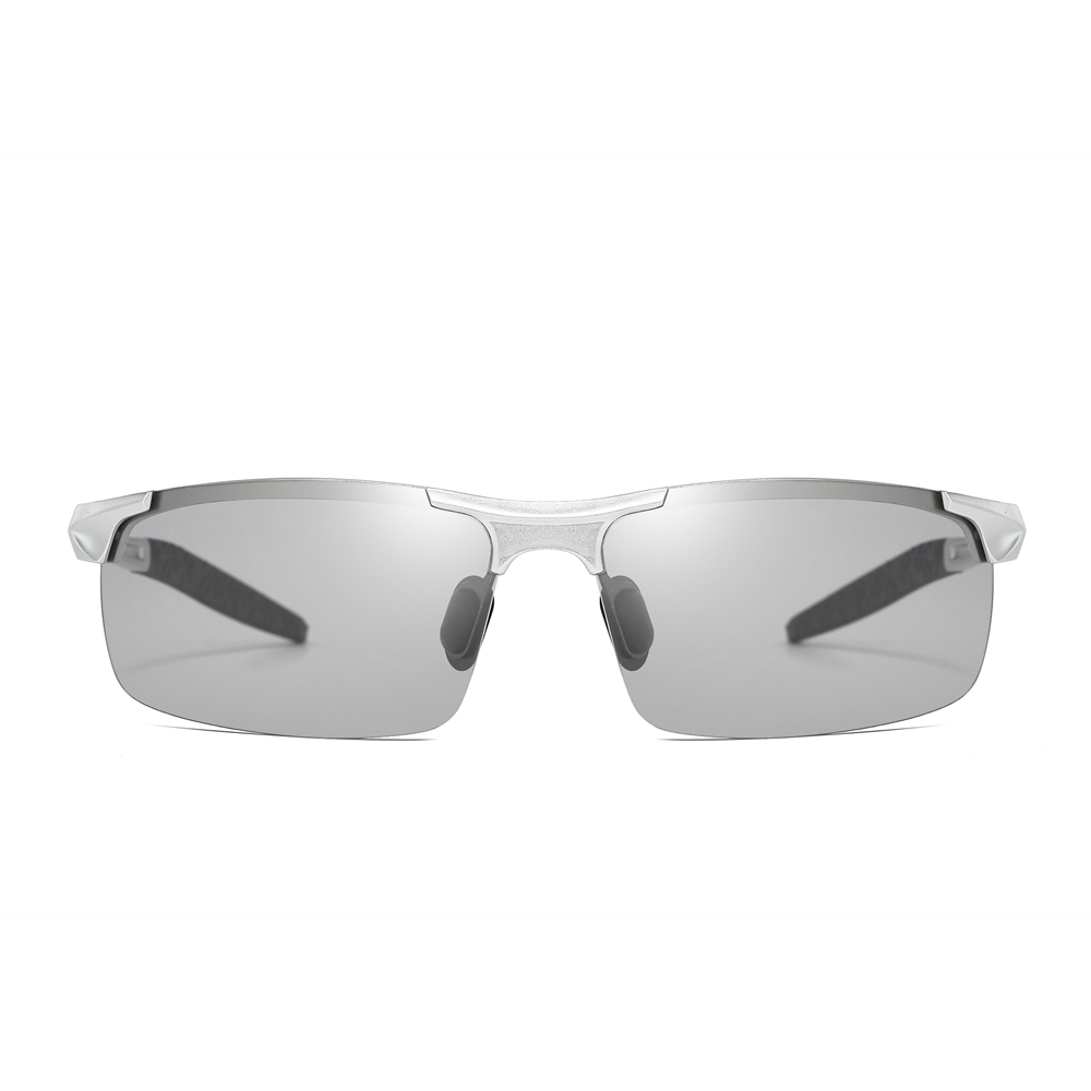 Custom Brand Aluminum Photochromic Polarized Sports Sunglasses for Men's Lightweight Golf Eyewear Transition Lenses Hiking Sun Glasses Wholesale