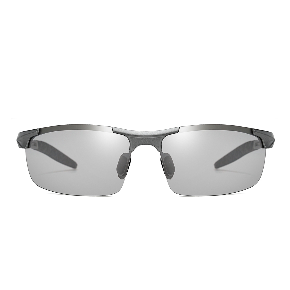 Custom Brand Aluminum Photochromic Polarized Sports Sunglasses for Men's Lightweight Golf Eyewear Transition Lenses Hiking Sun Glasses Wholesale