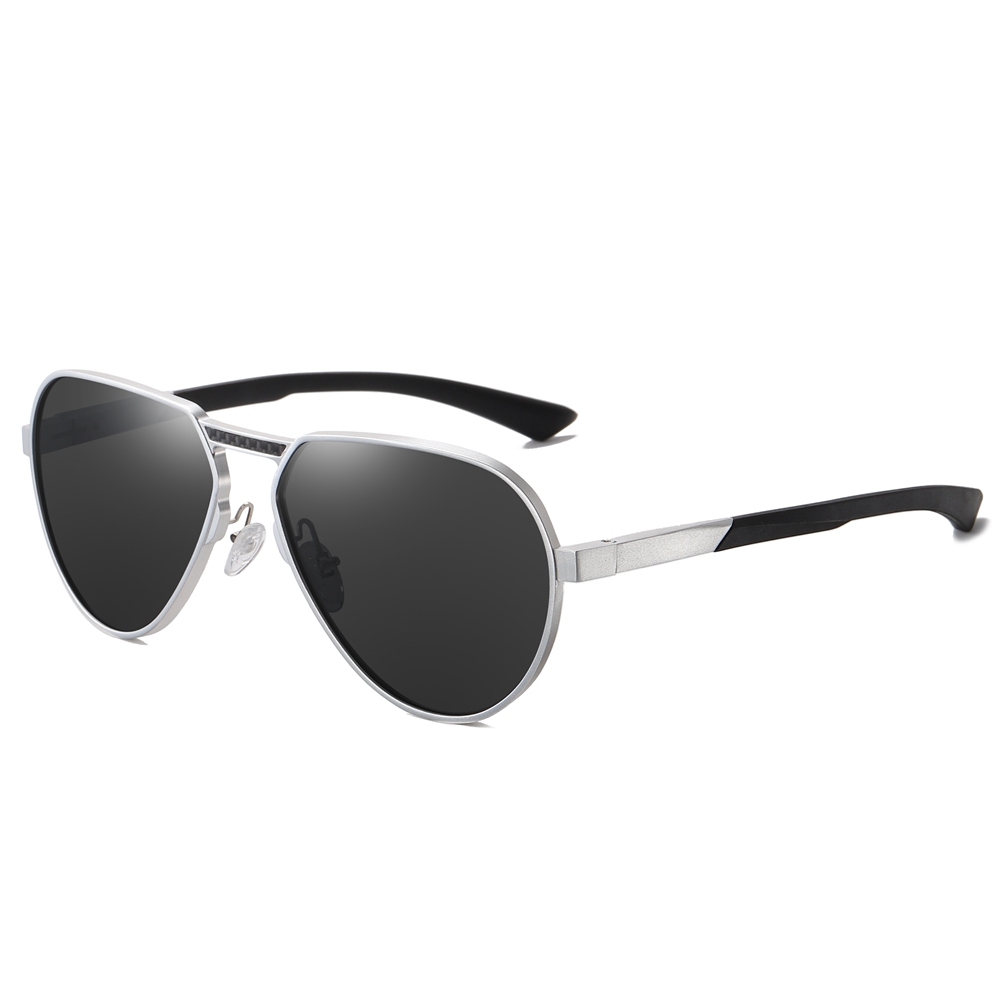 Private Label Modern Design Single Bridge Aviator Sunglasses for Men's Luxury Eyewear Manufacturer China Lightweight Aluminum Polarized Glasses