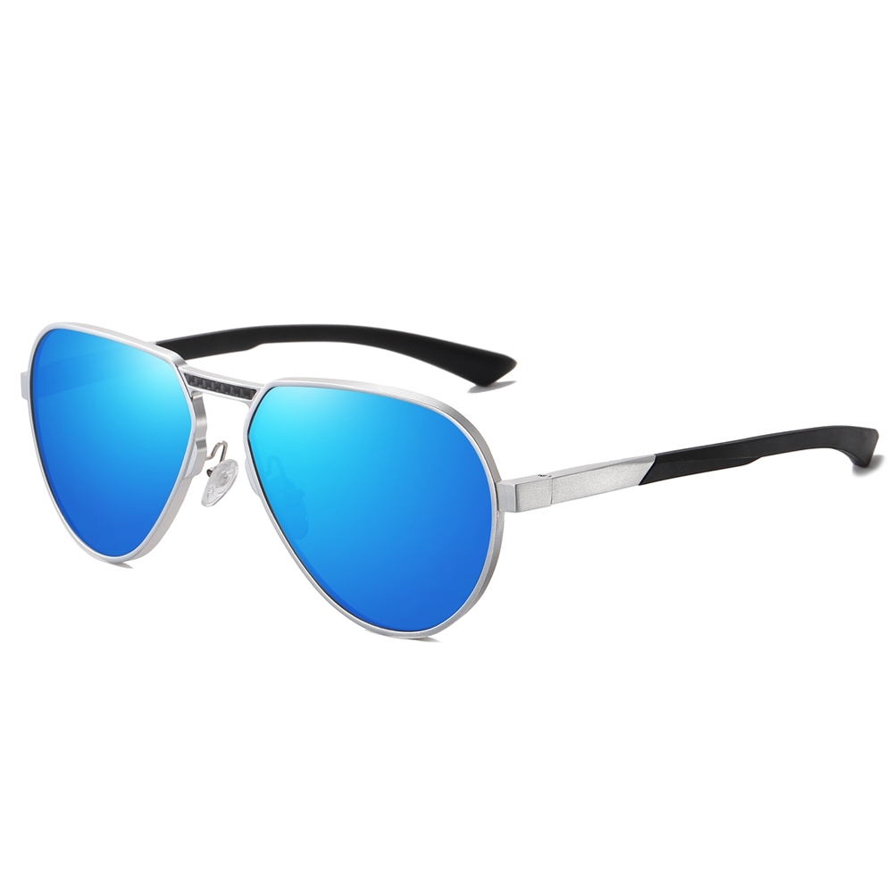 Private Label Modern Design Single Bridge Aviator Sunglasses for Men's Luxury Eyewear Manufacturer China Lightweight Aluminum Polarized Glasses
