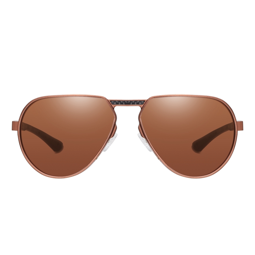 Private Label Modern Design Single Bridge Aviator Sunglasses for Men's Luxury Eyewear Manufacturer China Lightweight Aluminum Polarized Glasses