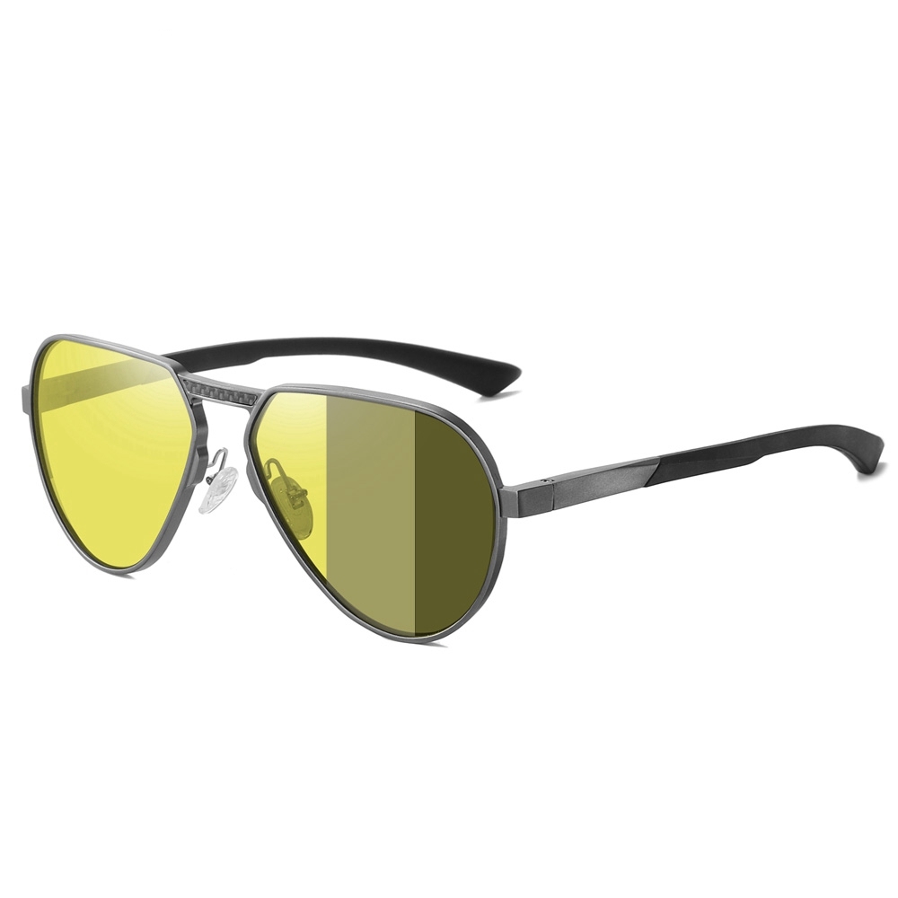 Private Label Modern Design Single Bridge Aviator Sunglasses for Men's Luxury Eyewear Manufacturer China Lightweight Aluminum Polarized Glasses