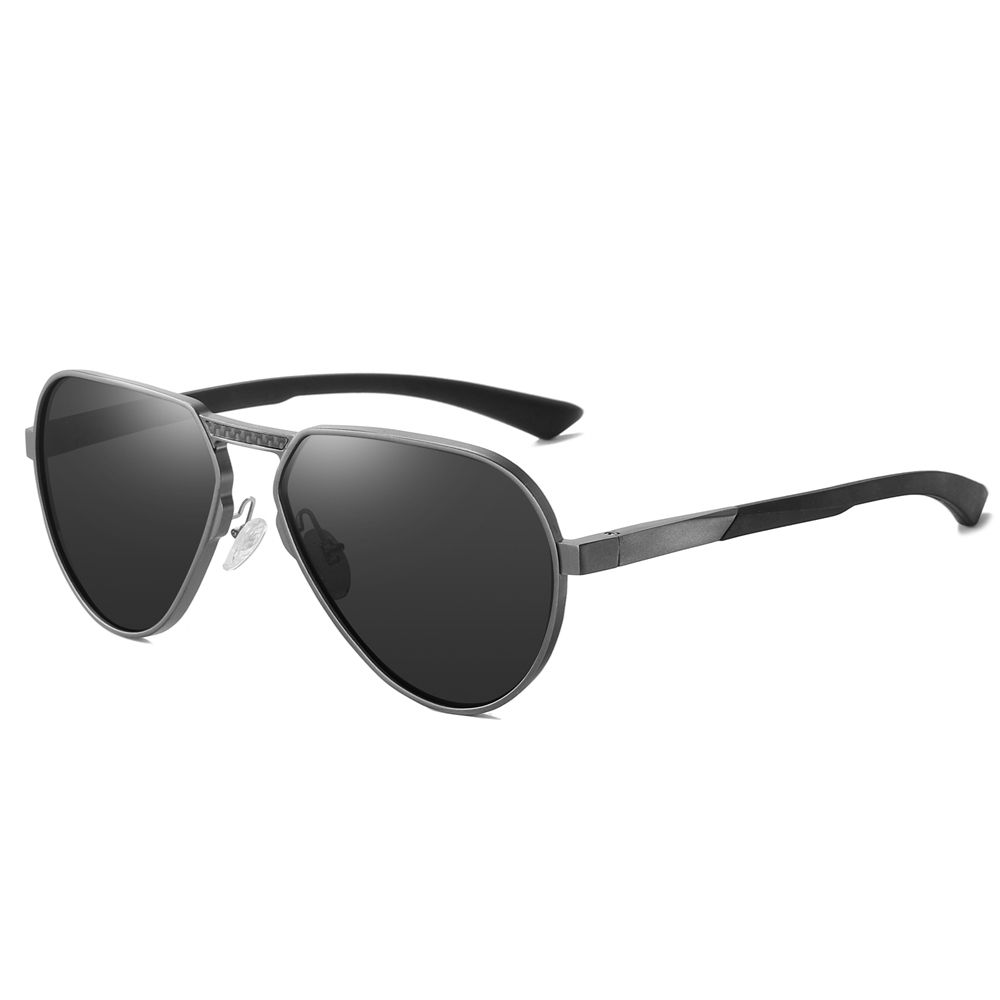 Private Label Modern Design Single Bridge Aviator Sunglasses for Men's Luxury Eyewear Manufacturer China Lightweight Aluminum Polarized Glasses