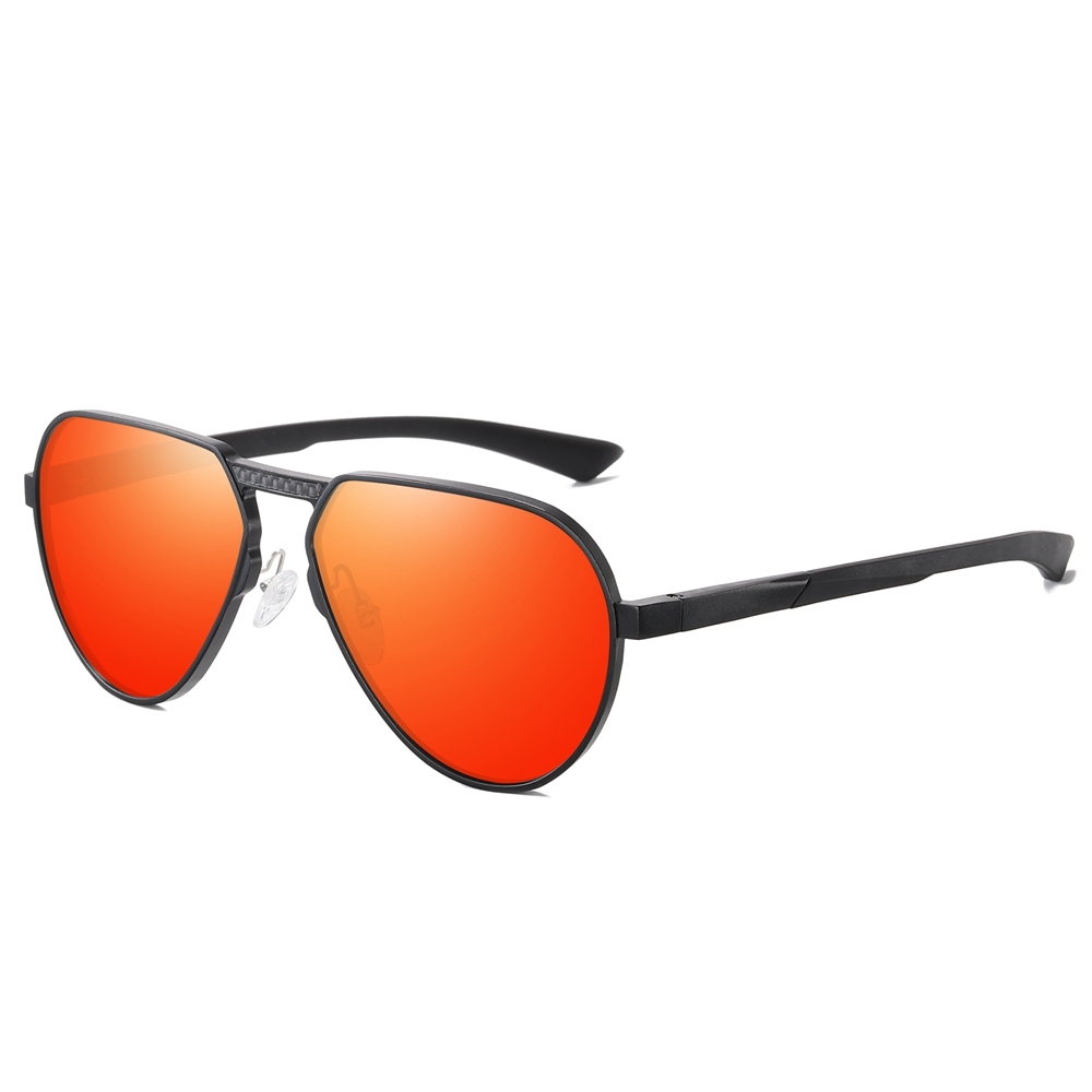 Private Label Modern Design Single Bridge Aviator Sunglasses for Men's Luxury Eyewear Manufacturer China Lightweight Aluminum Polarized Glasses