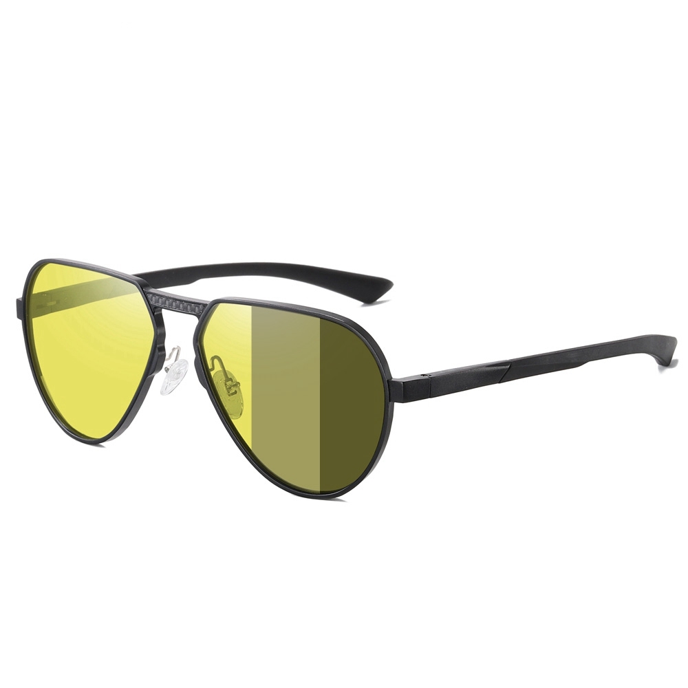 Private Label Modern Design Single Bridge Aviator Sunglasses for Men's Luxury Eyewear Manufacturer China Lightweight Aluminum Polarized Glasses