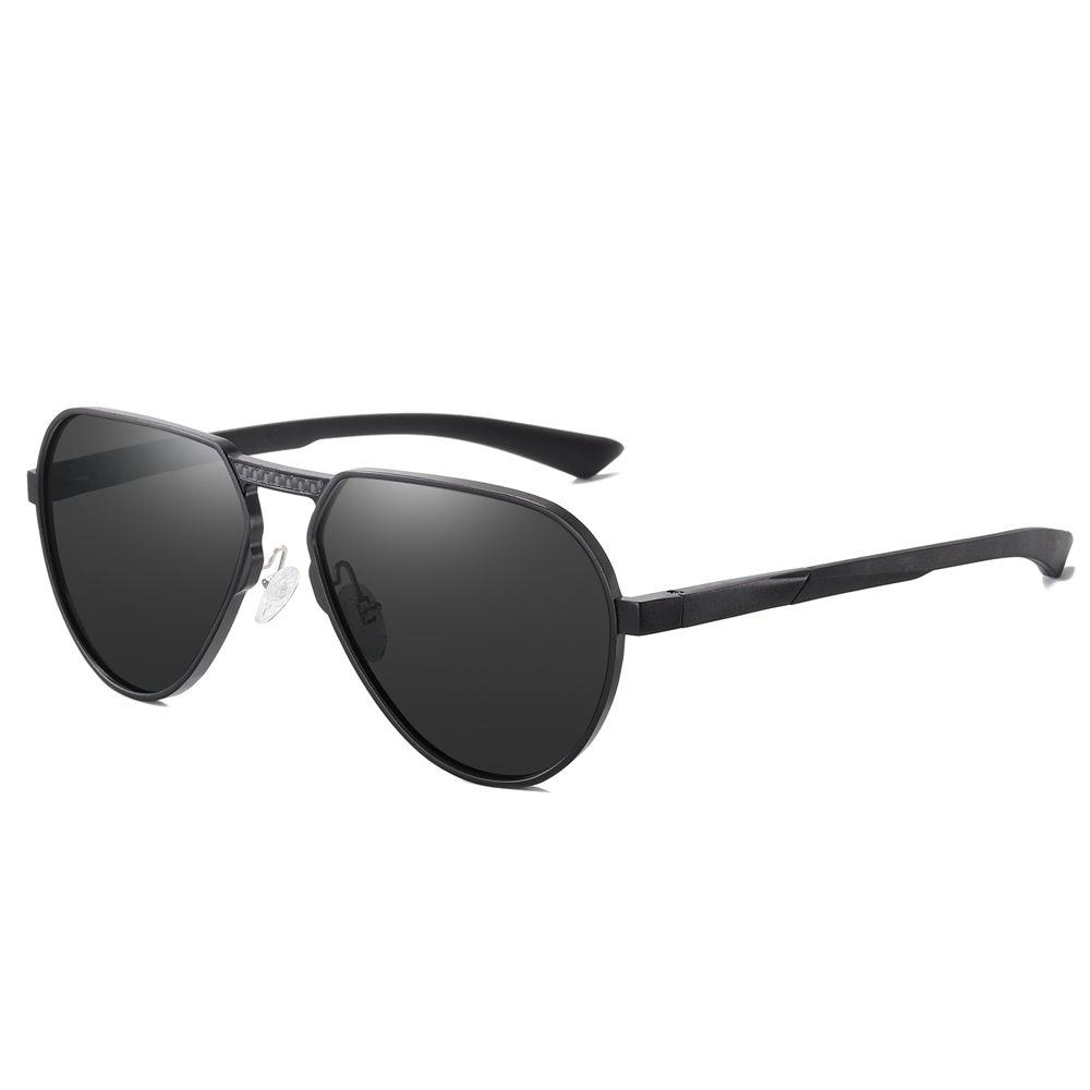 Private Label Modern Design Single Bridge Aviator Sunglasses for Men's Luxury Eyewear Manufacturer China Lightweight Aluminum Polarized Glasses