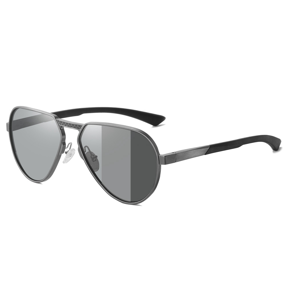 Private Label Modern Design Single Bridge Aviator Sunglasses for Men's Luxury Eyewear Manufacturer China Lightweight Aluminum Polarized Glasses