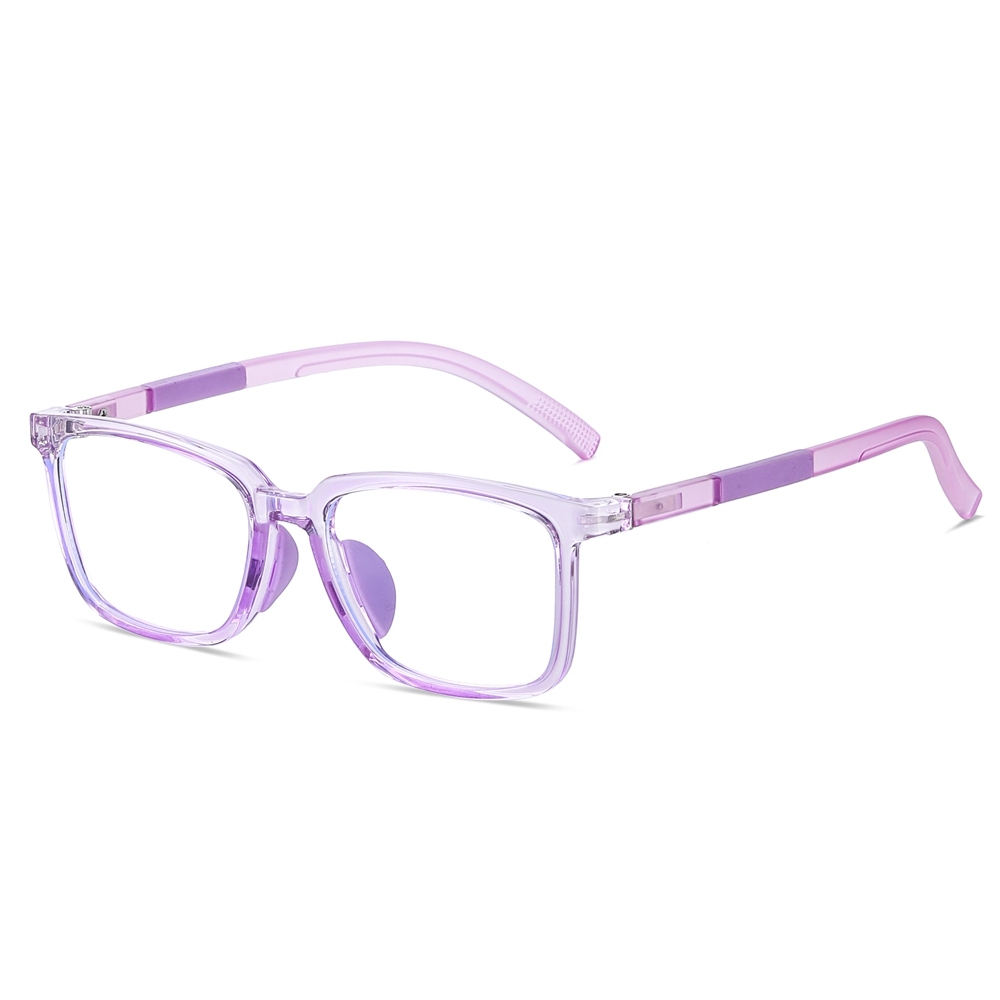 Custom Children's Digital Screen Protection Glasses for Kids Anti Blue Light Eyeglasses with Rubber Pieces Flexible Hinges Wholesale Online