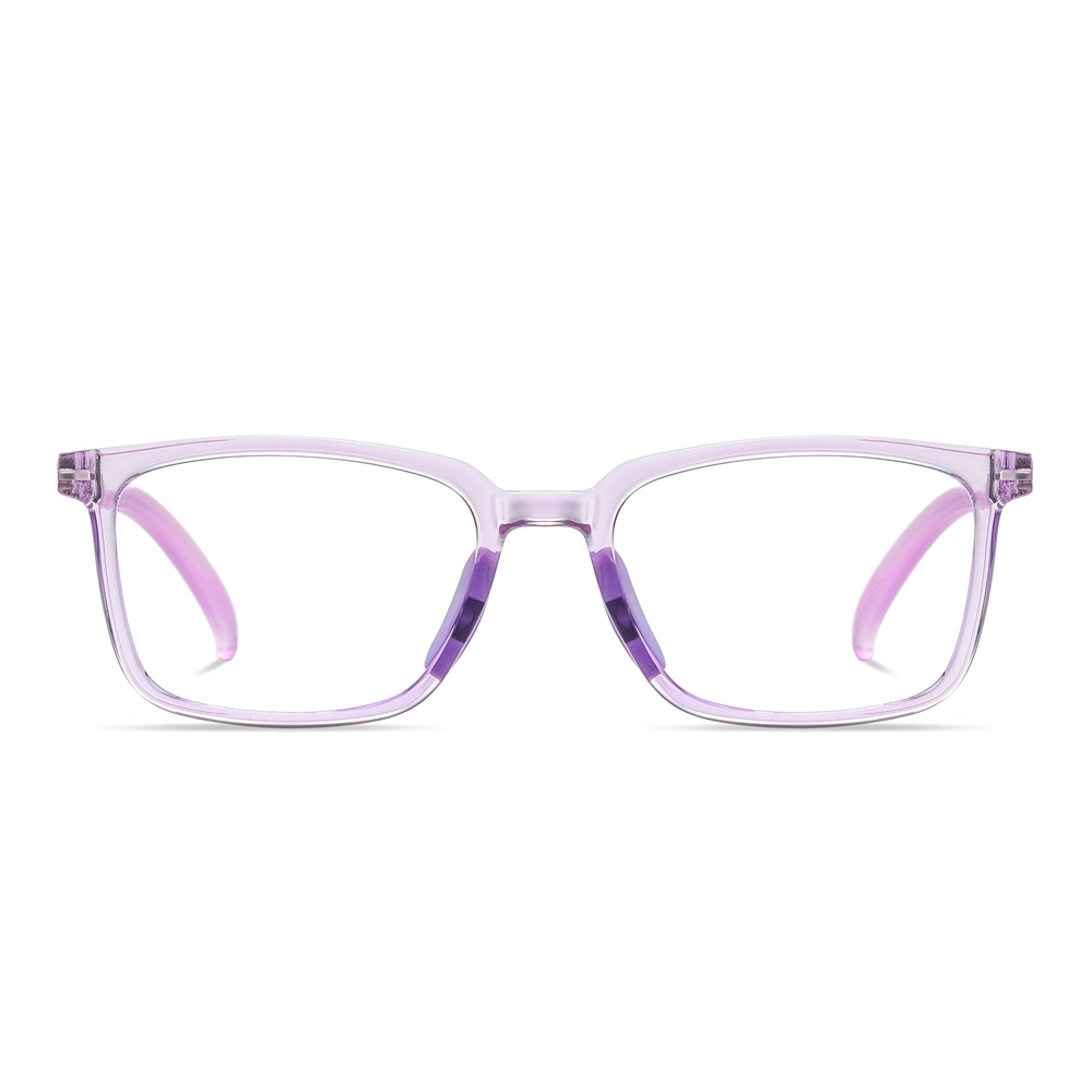 Custom Children's Digital Screen Protection Glasses for Kids Anti Blue Light Eyeglasses with Rubber Pieces Flexible Hinges Wholesale Online